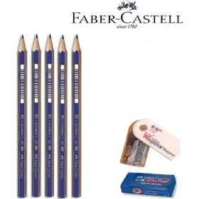 Faber Castell 5 Adet 1221 Gold HB 2B 4B 6B 8B Dereceli Kalem Seti