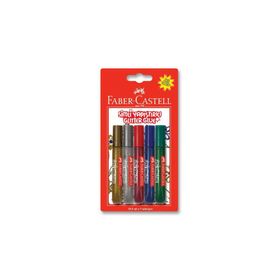 Faber-Castell 5 Renk 10.5 ml Simli Yapıştırıcı