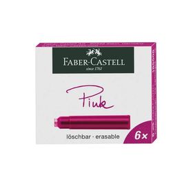 Faber-Castell 5050 185508 Pembe 6'lı Dolma Kalem Kartuşu