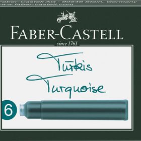 Faber Castell 5050185509 6'lı Turkuaz Kartuş