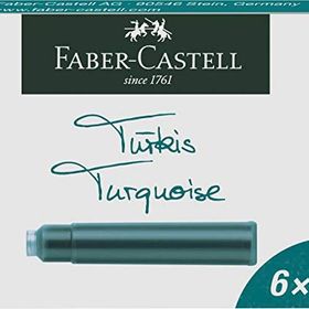 Faber Castell 5050185509 6'lı Turkuaz Kartuş