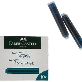 Faber Castell 5050185509 6'lı Turkuaz Kartuş