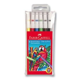 Faber Castell 5067155106 Karışık Renk 6'lı Poşet Keçeli Kalem