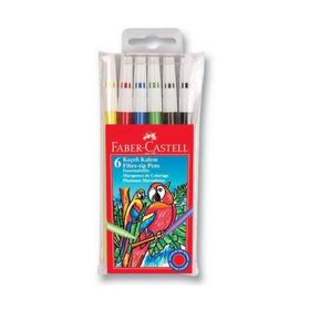 Faber Castell 5067155106 Karışık Renk 6'lı Poşet Keçeli Kalem