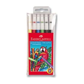 Faber Castell 5067155106 Karışık Renk 6'lı Poşet Keçeli Kalem