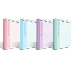Faber Castell 5075000426000 A5 Pastel Renkler 80 Yaprak Kareli Bloknot
