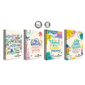 Faber Castell 5075000431000 Grafiti PP Kapak 120 Yaprak Çizgili Spiralli Defter