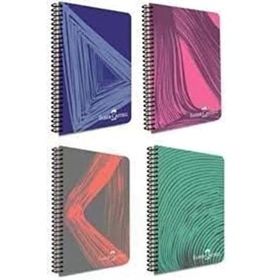 Faber Castell 5075000444000 Knights Klas PP Kapak 100 Yaprak Çizgili Spiralli Defter