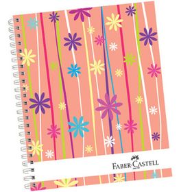 Faber-Castell 5075400408 Sert Kapak Sep Çiçekler 80gr 160 Yaprak Defter
