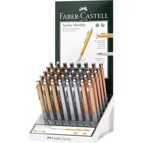 Faber Castell 5084232540000 Apollo 0.7 mm ve 0.5 mm Metalik 40'lı Versatil Kalem