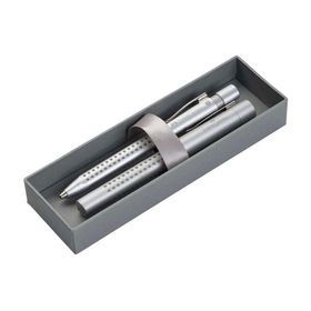 Faber-Castell 5087131270 Versatil ve Tükenmez Kalem Grip 2011 Hediye Set Gümüş