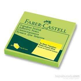 Faber-Castell 5089565433 75x75 mm Yeşil Yapışkan Notluk