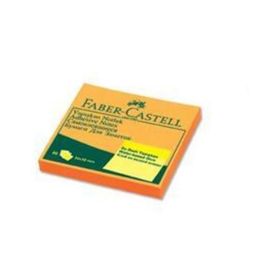 Faber Castell 50x50 Yapışkanlı Fosforlu Turuncu Not Kağıdı