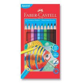 Faber Castell 5171110622000 Redline Aquarell Karton Kutu 12'li Kuru Boya Kalemi