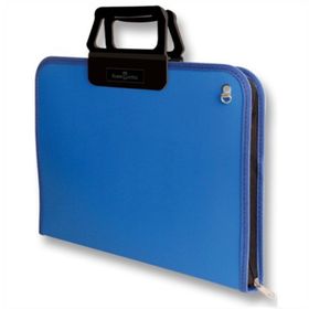 Faber Castell 5177191 Mavi 28x38 cm Fermuarlı Resim Proje Çantası