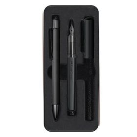 Faber Castell 5191140579000 Hexo Mat Siyah Dolma & Tükenmez Kalem Seti