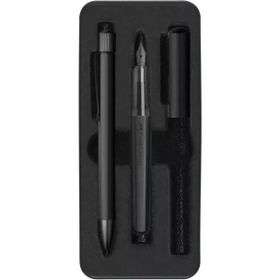 Faber Castell 5191140579000 Hexo Mat Siyah Dolma & Tükenmez Kalem Seti