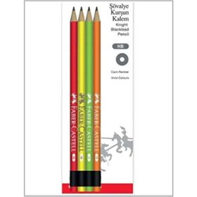 Faber Castell 5244000045 Şövalye Hb Silgili Canlı Renkler Kurşun Kalem