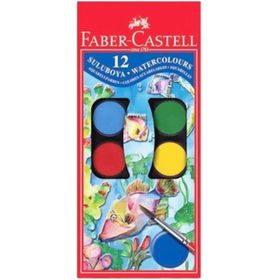 Faber-Castell 5292 125012 Red Line 12 Renk Büyük Boy Sulu Boya