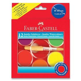 Faber-Castell 5292125015 12 Renk 40mm Jumbo Suluboya