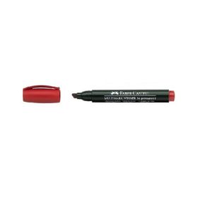 Faber-Castell 54 Kesik Uç Kırmızı Markör Kalem
