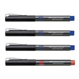 Faber Castell 5405 0.5 mm İğne Uçlu 3 Mavi ve 1 Kırmızı Roller Kalem