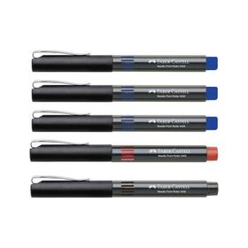 Faber Castell 5405 0.5 mm İğne Uçlu 3 Mavi ve 1 Kırmızı Roller Kalem