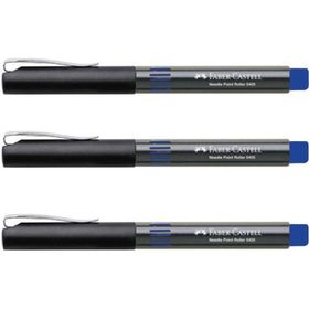 Faber Castell 5405 0.5 mm İğne Uçlu Mavi 3'lü Roller Kalem
