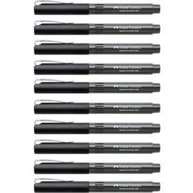 Faber Castell 5405 0.5 mm İğne Uçlu Siyah 10'lu Roller Kalem