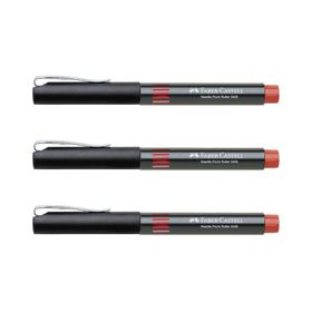 Faber Castell 5405 0.5 mm Kırmızı 3 Adet İğne Uçlu Roller Kalem