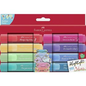 Faber-Castell 546818 Pastel Renkler 8'li Fosforlu Kalem