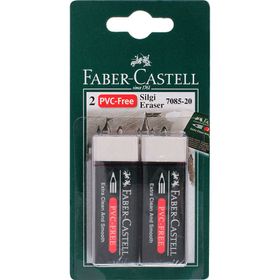 Faber-Castell 5500188920 Siyah 2'li Plastik Silgi