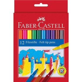 Faber-Castell 554212 Unicolor 12'li Keçeli Kalem