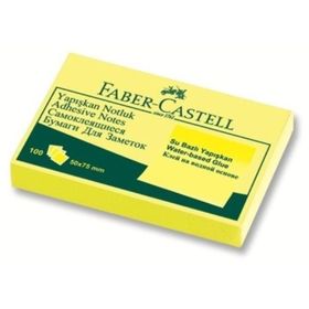 Faber-Castell 565601 50x75 mm Sarı Yapışkan Notluk