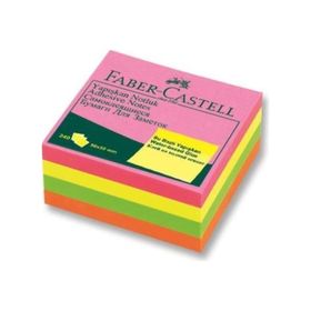 Faber Castell 565839 50x50 Yapışkanlı Mini Küp Fosforlu Not Kağıdı