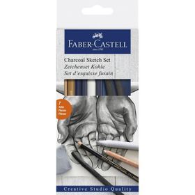 Faber Castell 5727711 Charcoal Sketch Set- Kömür Eskiz Seti