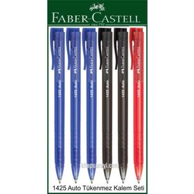 Faber Castell 6 Adet 1425 Auto Basmalı Tükenmez Kalem Seti