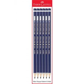Faber Castell 6 Adet Mavi Kopya Kalemi