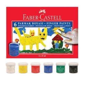 Faber-Castell 6 Renk 45 ml Parmak Boyası