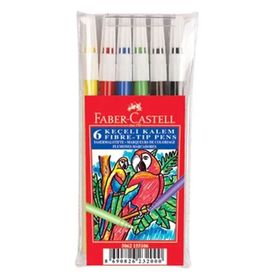 Faber Castell 6 Renk Keçeli Kalem Seti