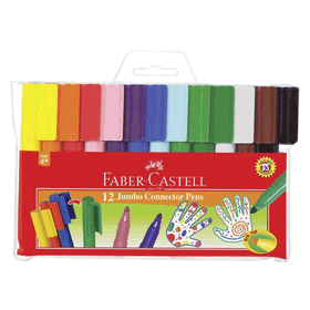 Faber-Castell 662120 Jumbo Eğlenceli 12'li Keçeli Kalem