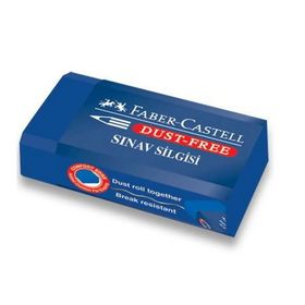 Faber Castell 6'lı Büyük Boy Mavi Sınav Silgisi