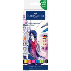 Faber Castell 6'lı Goldfaber Aqua Çift Uçlu Sanatsal Markör
