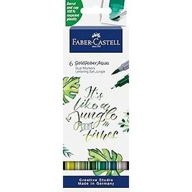 Faber Castell 6'lı Goldfaber Aqua Jungle Çift Uçlu Sanatsal Markör