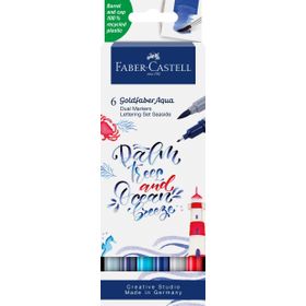 Faber Castell 6'lı Goldfaber Aqua Seaside Çift Uçlu Sanatsal Markör
