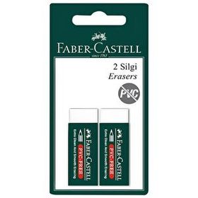 Faber Castell 7085/20 Büyük Boy 2'li Paket Beyaz Silgi