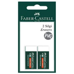 Faber Castell 7085/24 Orta Boy 2'li Paket Beyaz Silgi