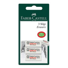 Faber Castell 7086/48 3'lü Beyaz Silgi