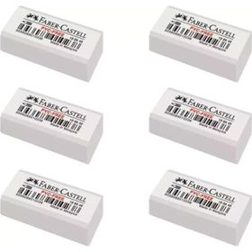 Faber Castell 7086/6 6'lı Beyaz Silgi
