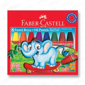 Faber Castell 8 Renk Karton Kutu Pastel Boya